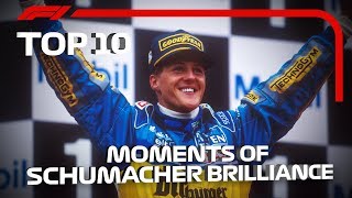 Top 10 Moments of Schumacher Brilliance [upl. by Lillith]