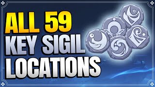 ALL 59 Key Sigil Locations  Enkonomiya 【Genshin Impact】 [upl. by Skcirdnek]