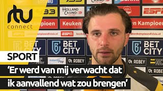 Reactie Giovanni Büttner na Vitesse  FC Volendam 12  RTV Connect [upl. by Hauge216]