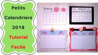 Comment faire un Mini Calendrier  Tutoriel facile [upl. by Omland]