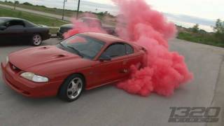 SN95 Mustang  Red Tire Burnout [upl. by Strohbehn]