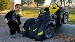 Unboxing BATMAN Power Wheels Ride On for Kids 6V Batmobile [upl. by Omrellig]