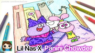 How to Draw Lil Nas X Panini Remix  Chowder Video [upl. by Ert]