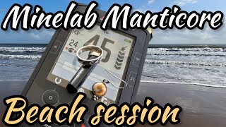 Minelab Manticore settings and modes on the beach [upl. by Collimore]