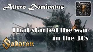 Sabaton  Attero Dominatus Lyrics [upl. by Yznel]