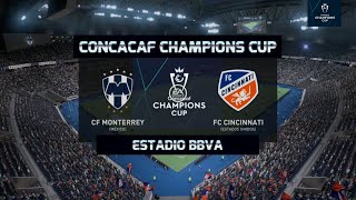 Monterrey Vs Cincinnati OCTAVOS DE FINAL PARTIDO DE VUELTA CONCACAF CHAMPIONS CUP [upl. by Yvad522]