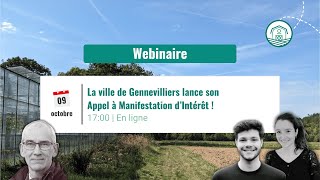 La ville de Gennevilliers lance son Appel à Manifestation dIntérêt [upl. by Thier689]