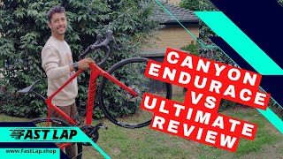 Canyon Endurace CF SL 8 VS Ultimate CF Bicicleta de Carretera y Competencia REVIEW COMPLETO [upl. by Nonnad]