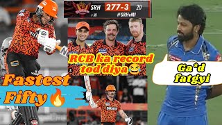 RCB ka record todh diya😂  Abhishek fastest fifty 🔥  Hardik troll 😂😂 TanayCricket [upl. by Darreg]