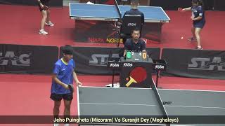 Mizoram prodigy Jeho Puingheta Vs Meghalaya champ Suranjit DeyNortheast TT championship NIAPA 2023 [upl. by Enyrb627]