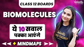 Biomolecules Class 12 Chemistry  10 Most Important Question  Board Exam 2024  Shilpi mam [upl. by Senhauser]