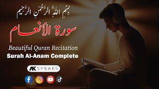 Most Beautiful Recitation of Surah Al Anam Complete with Translation akspeaks quran islam [upl. by Weissmann]