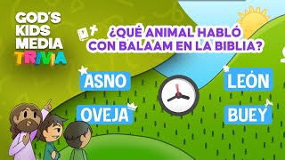 ¿Qué animal HABLÓ con BALAAM en la BIBLIA🫏 ¡Trivias para NIÑOS ⏰🏆  Gods Kids Media [upl. by Behrens599]