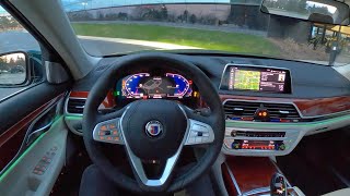 2020 BMW Alpina B7 xDrive  POV First Impressions Night Drive [upl. by Asalocin]