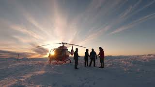 Stunning Winter Sunset Helicopter Tour in Whistler BC [upl. by Zoldi]