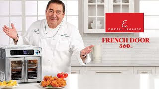 Introducing the French Door 360 Air Fryer with XL 26qt Capacity by Emeril Lagasse [upl. by Dalury486]