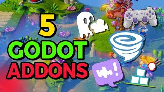 The 5 MUST Have ADDONS for Godot 4 [upl. by Bellanca]