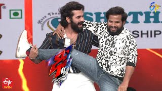 Hyper Aadi Pradeep Akhil Sarthak  Funny Joke  Dhee 14  The Dancing Icon 19th January 2022 ETV [upl. by Anauqat624]