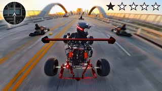 Insane 70mph Electric GoKarts on Public Roads [upl. by Aisyla]