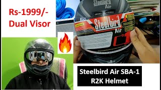 Complete Information of Steelbird SBA1 Dual Visor Helmet 2022 [upl. by Ahseer]