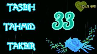 zikir 33 Tasbih Tahmid amp Takbir 🌹 Subhanallah 33x Alhamdulillah 33x Allahuakbar 33x By Hazamin [upl. by Yknarf]