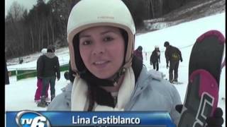 Colombian tourists try to ski [upl. by Kcirtapnhoj]