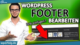 WordPress Footer Bearbeiten Impressum Footer Link in Widget einfügen  Footer Farbe ändern  2024 [upl. by Zsuedat]