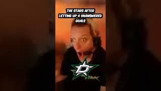 Dallas Stars after letting up 4 unanswered goals in game 1  memes hockey [upl. by Ateuqirne]