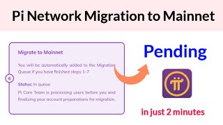 Pi Network Migration to Mainnet Pending  Pi network 8 step pending solution [upl. by Saffren570]