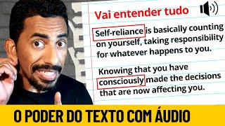 Como Usar o Texto Em Inglês Com Áudio Pra Treinar o Listening e Entender Tudo [upl. by Afirahs]