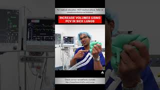 Increase Volumes Using PCV in Sick Lungs  anesthesia ventilator oxygenation [upl. by Moule400]