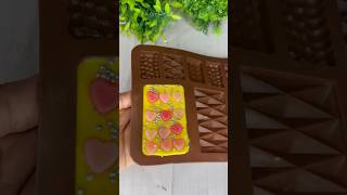 Yellow 💛pink heart chocolate making For Mom🤤😋youtubeshorts chocolate lovetrending [upl. by Ferrell964]