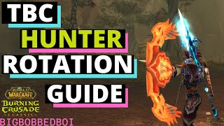 TBC Hunters Guide to the Rotation  WoW Burning Crusade Classic Tutorial [upl. by Nwahsyd]