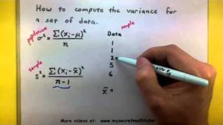 Statistics  Find the variance [upl. by Aronson]