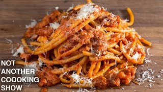 AUTHENTIC BUCATINI ALL AMATRICIANA [upl. by Oflodur]