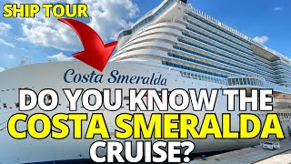 🛳️ THE BEST CRUISE ship in the MEDITERRANEAN COSTA SMERALDA Full Video Tour 4K [upl. by Assiren]