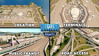 How to Build the Perfect International Airport in Cities Skylines [upl. by Barnard]