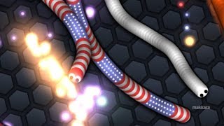 Slither io  Crazy Games  GamePlay 1 [upl. by Kcirreg668]