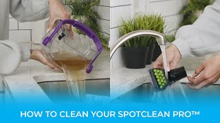 How To Clean The SpotClean Pro™ Portable Carpet Cleaner After Use [upl. by Cianca631]