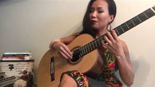 La boheme Charles Aznavour by Thu Le Classical guitar arrJean Marie Raymond [upl. by Aibun]