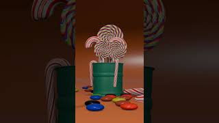 EASSY MODOLING LOLLIPOP IN BLNDERMODOLING IN BLENDER 40BLENDER TUTORIAL CANDY PROCEDURAL [upl. by Adilem]