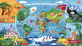 Learn About the Seven Continents Fun Facts for Kids  Educational and Entertaining Geography [upl. by Carmencita]