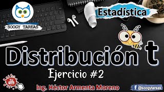 Distribución t ejercicio 2 en 4 pasos [upl. by Ecilef]