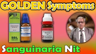 Golden Symptoms of Sanguinaria Nit  Dr P S Tiwari [upl. by Ayanat674]