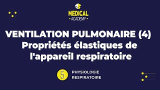 Physiologie respiratoire  ventilation pulmonaire partie 4  Propriétés élastiques [upl. by Christabella]