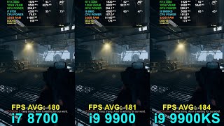 8700 noK vs 9900 noK vs 9900KS RTX 3080  1080P HIGH [upl. by Seabrooke]