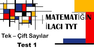 Tek Çift Sayılar Test1  ACİL Yayınları Matematiğin İlacı TYT Soru Bankası Çözümleri [upl. by Yxel]