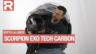 Scorpion EXO Tech Carbon  sotto la lente  come è fatto e come va il casco modulare in carbonio [upl. by Gnof]