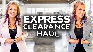 HUGE Express Clearance Haul 2024  15 MUST HAVE Blazers [upl. by Amadeus]