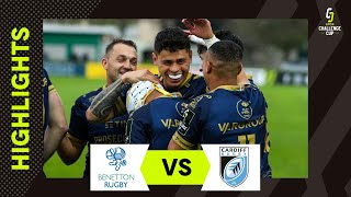 Highlights  Benetton Rugby v Cardiff Rugby Quarterfinal  EPCR Challenge Cup 202223 [upl. by Allemaj]